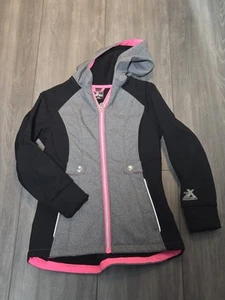 ZeroXposur Girls Medium-Weight Jacket / Raincoat - Black/Gray/Hot Pink- Size 7/8 - Picture 1 of 1