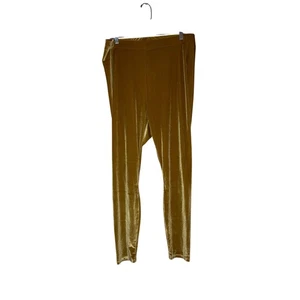 NWT Fabletics brown Ema high waisted silhouette velour leggings size 2X  - Picture 1 of 7