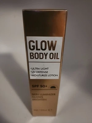 Body Glow Oil FPS 50, brillo brillo brillo protector solar aceite corporal loción caducidad 5/2028 Foto 1 de 3