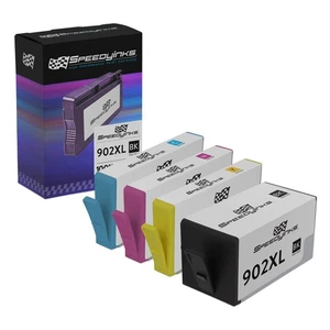 4 Pk Compatible Ink Cartridge Set for HP 902XL T6M14AN T6M02AN T6M06AN T6M10AN - Picture 1 of 7
