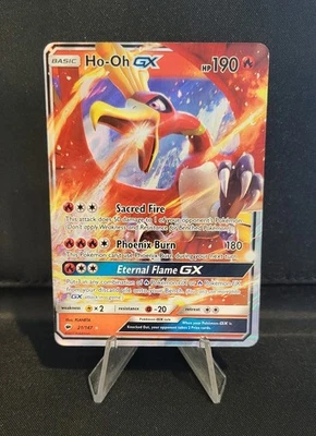 Pokémon: Burning Shadows - Ho-Oh GX #21 - Heavily Off-Centered Error Card - Image 1 of 2