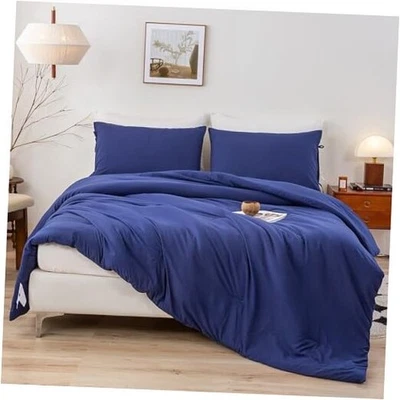 Softness Comforter Set for Boys Girl Teen Twin/Twin XL(68"x90") Navy Blue - Image 1 of 4
