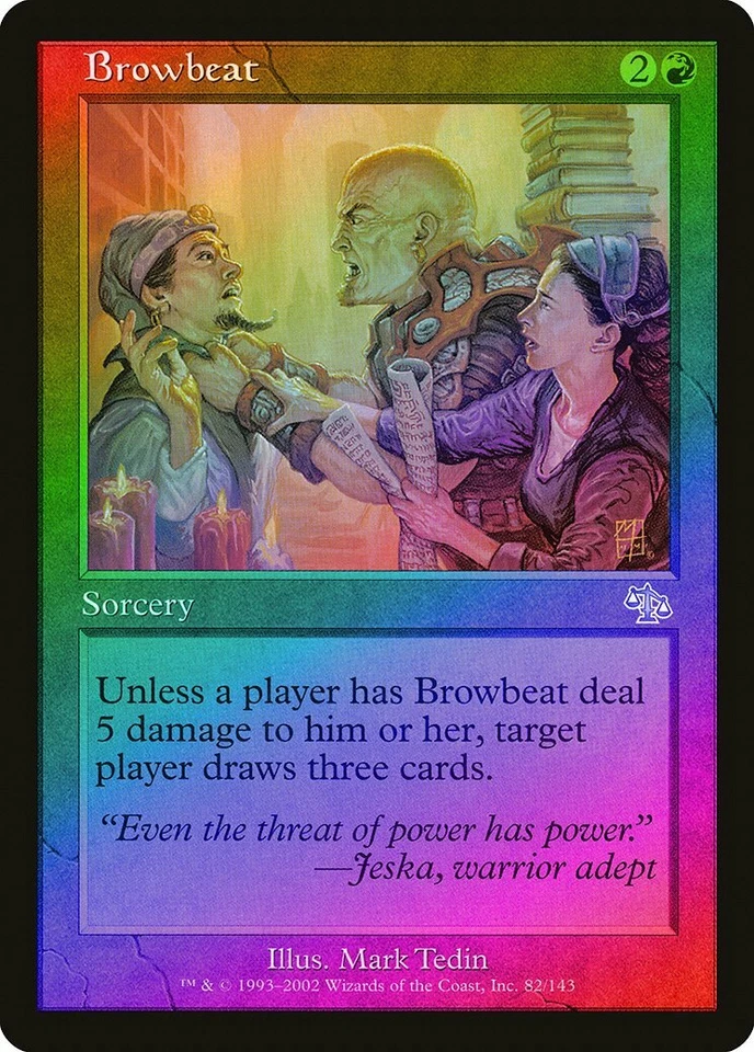 Browbeat FOIL Judgment HEAVILY PLD Red Uncommon MAGIC GATHERING CARD ABUGames - Image 1 of 1