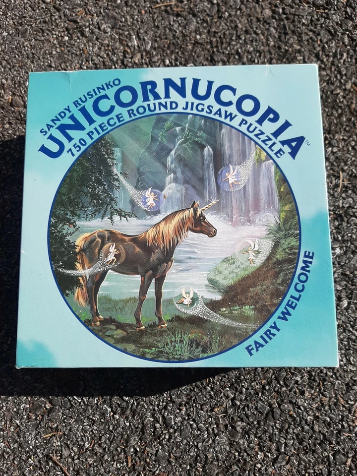 Unicornucopia 750 Piezas Rompecabezas 24” Redondo Hada Bienvenido Ceaco 12+ Nuevo Foto 1 de 2