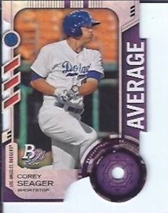 Corey Seager 2014 Bowman platino troquelado promedio - Imagen 1 de 1