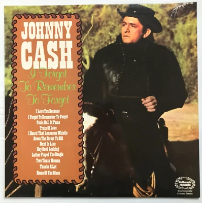 Johnny Cash – I Forgot To Remember To Forget Vinyl LP Compilation NM - Image 1 of 4