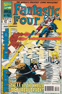 FANTASTIC FOUR ANNUAL #27 NMINT+ 1ST FULL TIME VARIANCE AUTHORITY MOBIUS MARVEL  - Picture 1 of 2