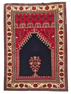 Amazing Hand Knotted Vintage Bokhara Jhaldar Wool Area Rug 6 x 4 Ft (920 Ger-4) - Picture 1 of 9
