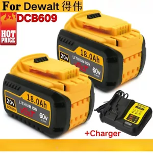 For DEWALT 20V For Flexvolt 20V/60V MAX DCB609 DCB547-XJ DCB205 DCB200 DCB182 - Picture 1 of 24