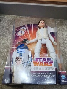 NEW Habro Star Wars 11" Princess Leia Organa & R2-D2 "Forces Of Destiny" Sealed - Picture 1 of 10