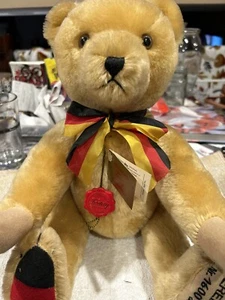 Vtg Hermann Teddy Original Bear Germany 1990 Unification Limited Ed 1600 Of 4000 - Picture 1 of 10