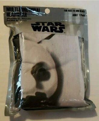 Star Wars Stormtrooper Face Mask Gaiter Adult 2 Pack * Washable & Reusable - Image 1 of 4