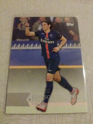 2015-16 EDINSON CAVANI TOPPS UEFA CHAMPIONS #7 CARD PARIS SAINT GERMAIN PWE - Image 1 of 2