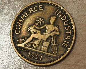 1921 France 1 Franc - Picture 1 of 2