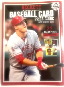 Guía de precios de tarjetas de béisbol Beckett 2015 37a edición - Imagen 1 de 1