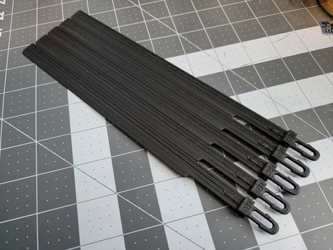 GI Joe 1986 Tomahawk Propeller Blades Repro (Set of 5)  9.5" long Cover