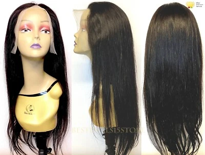 13X4 Straight Lace Front Wig 100% Brazilian Human Hair 150% Density Length 22" - Image 1 of 4