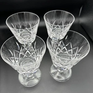 4 Set Stuart England Glengarry 5”T Crystal Water Goblet/Sherbet/Wine Glasses - Picture 1 of 13