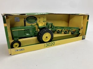 Ertl 2001 John Deere 3020 Tractor & Four Bottom Plow New Old Stock In Box - Picture 1 of 8