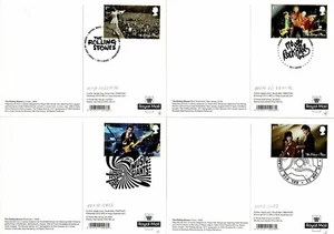 PHQ 495 (13) The Rolling Stones. Cancelaciones pictóricas de todas las emisiones, usadas. - Imagen 1 de 8