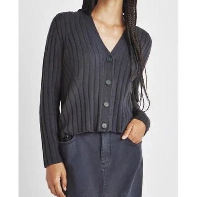 NWT Splendid Comfy Cotton Blend Lead Grey Kritzia Cardigan Sweater Medium - Image 1 of 4