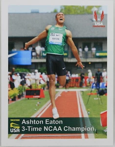 Tarjeta de puntuación Ashton Eaton preclásica decath atletismo USATF Hayward Field O - Imagen 1 de 5