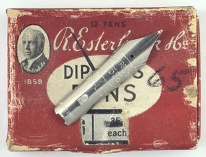 Esterbrook Dip Less 7556 nuevo en caja punta fina de osmiridio NUEVO STOCK ANTIGUO de colección - Imagen 1 de 3