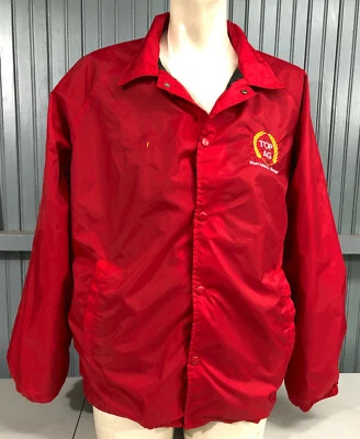 Top Ag Farming VTG Seeds Agriculture Large Wearguard Red Nylon Lined Jacket  - Image 1 of 4