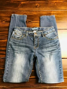 Mudd Jeans, Youth Girls Junior Size 14S, Blue, Denim, Pockets, Straight - Picture 1 of 8