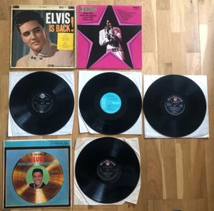 4x Elvis Presley Vinyl LPs joblot Is Back Vol 3 Golden Records Sings Hits Movies - Picture 1 of 1