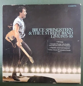 BRUCE SPRINGSTEEN & THE E STREET BAND LIVE/1975-85 3 Cassette Box Set + Book VG+ - Picture 1 of 11