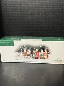 Dicken's Village Dept 56 Sitting in Camden Park set of 4 - Picture 1 of 9