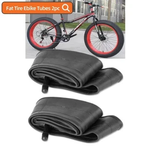 2x Fat Tire Ebike Tubes 20 X 4.0 Fat Bike Inner Tube Schrader Valve 20" X 4". - Picture 1 of 4