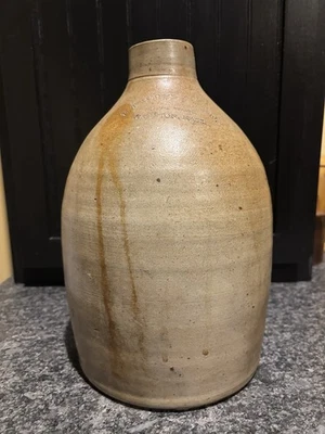 Antique F.T. Wright & Son; Taunton Mass Stoneware 2 Gallon Jug - Image 1 of 4