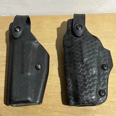 2 LH Safariland Belt Holster 6270, 6280-83 Glock 17/22 Duty Holster NO BELT LOOP - Image 1 of 4