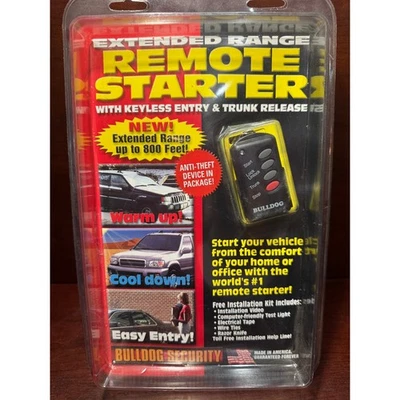 Bulldog Security Extended 800 Ft Range Remote Starter RS102E New Sealed Package - Imagem 1 de 4