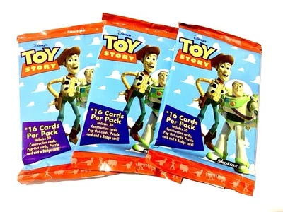 3 pacotes selados de cartas colecionáveis Toy Story vintage 1995 Skybox 16 cartas por pacote - Imagem 1 de 2
