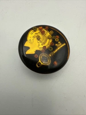 Rare Button w/ 1803 Republique Francaise French Republic Coin Medallion Key Bird - Image 1 of 4