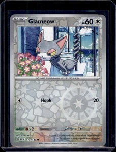 Glameow SV07: Stellar Crown Pokemon 116/142 Reverse Holo NM+ - Picture 1 of 2