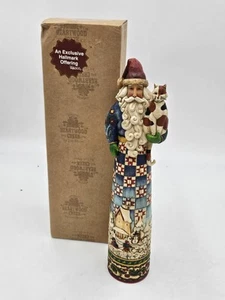 2005 Jim Shore Hallmark Exclusive Cozy Christmas Kitty 4002292 Santa Cat w Box - Bild 1 von 7
