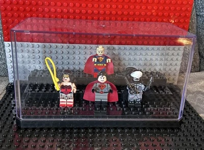 Lot of LEGO Custom RED SON SUPERMAN  minifigures Wonder Woman Batman Bizarro - Image 1 of 4