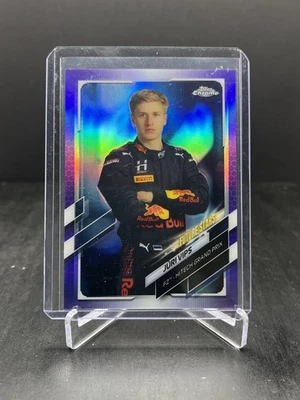 2021 Topps Chrome Formula 1 F1 Jüri Vips Future Stars Purple 186/399 #69 - Image 1 of 2