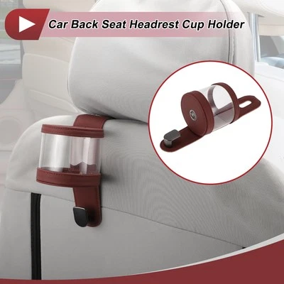 1Stk Getränkehalter für Kopfstütze des Rücksitzes im Auto,Rot,8,78"x2,99" - Bild 1 von 4