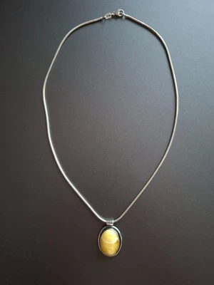 Butterscotch Bernstein Anhänger mit Silberkette 925er - Bild 1 von 3