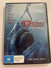 47 Metres Down - Uncaged (Meters) DVD - Region 4 - VGC - Free Postage