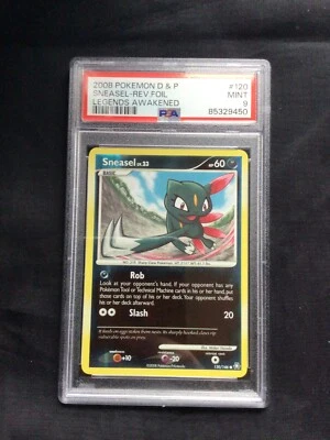 Pokemon Cards: Legends Awakened Reverse Holo: Sneasel 120/146 PSA 9 - Image 1 of 4