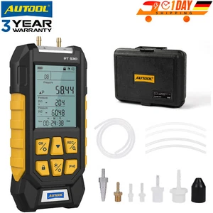 Differenzdruckmessgerät Digital Manometer Messgerät Dual Port Luftdruckmesser DE - Bild 1 von 21