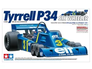 Tamiya 12036 F1 Gara Auto - 1975 Tyrrell P34 Sei Wheeler 1:12 Scala Plastica Kit - Foto 1 di 23