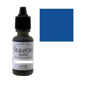 Recarga de tinta a base de disolvente Tsukineko StazOn 15 ml reinker 061 azul ultramarino - Imagen 1 de 1