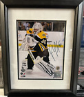 Photo dédicacée 8x10 Tim Thomas encadrée Bruins de Boston LNH